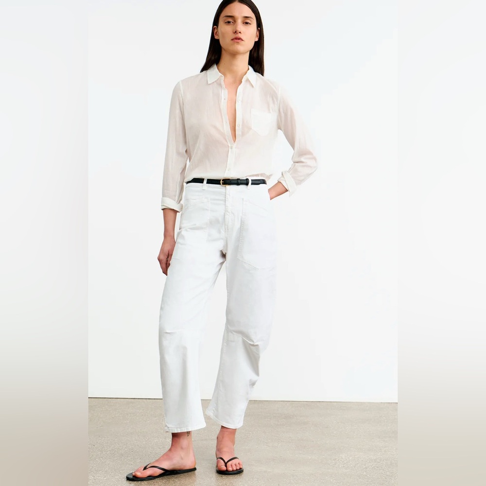 Nili Lotan White Shon Trousers